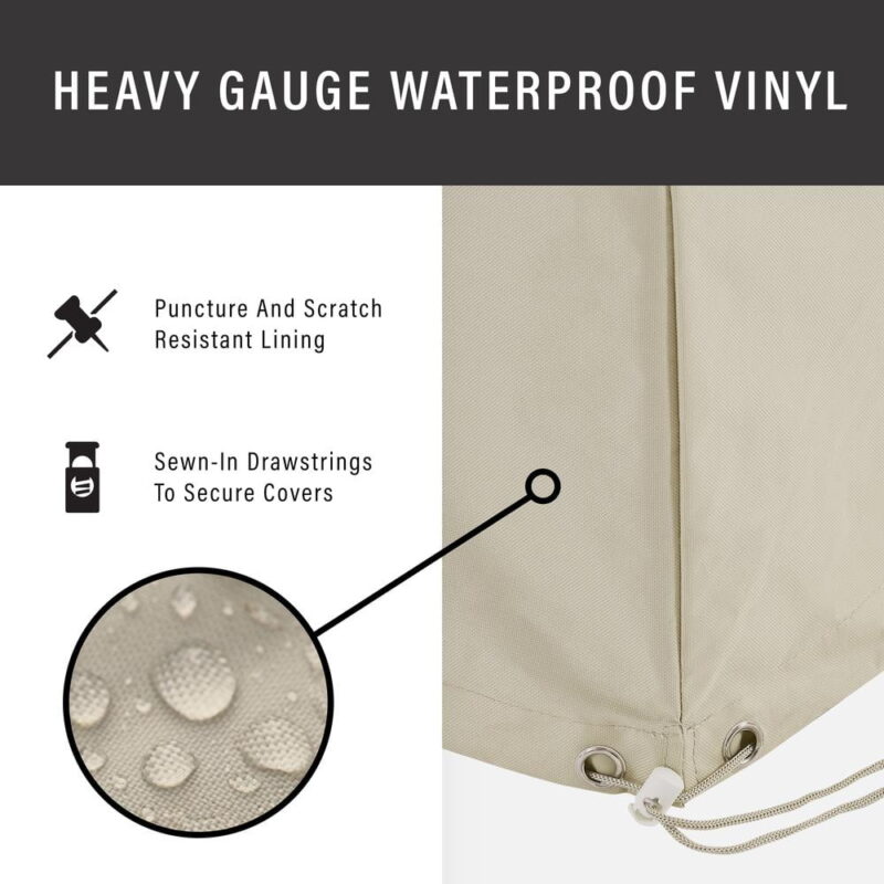 Crosley Furniture 5Pc Outdoor Sectional Furniture Cover Set - Image 3