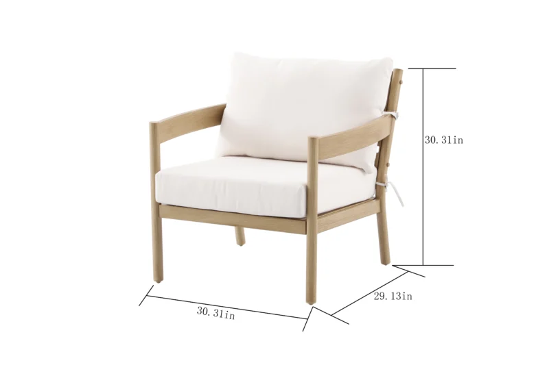 Better Homes & Gardens Astrid 2-Piece Steel Outdoor Conversation Set, Tan - Image 7