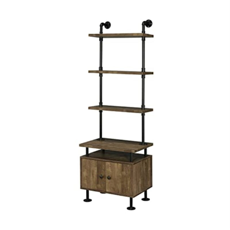 Acme Furniture ACME Ensata II Side Pier, Rustic Oak & Black Finish - Image 2