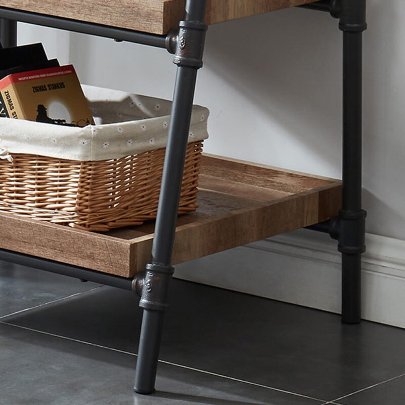 Furniture of America Siff 3-Shelf Bookcase, Sand Black - Image 7