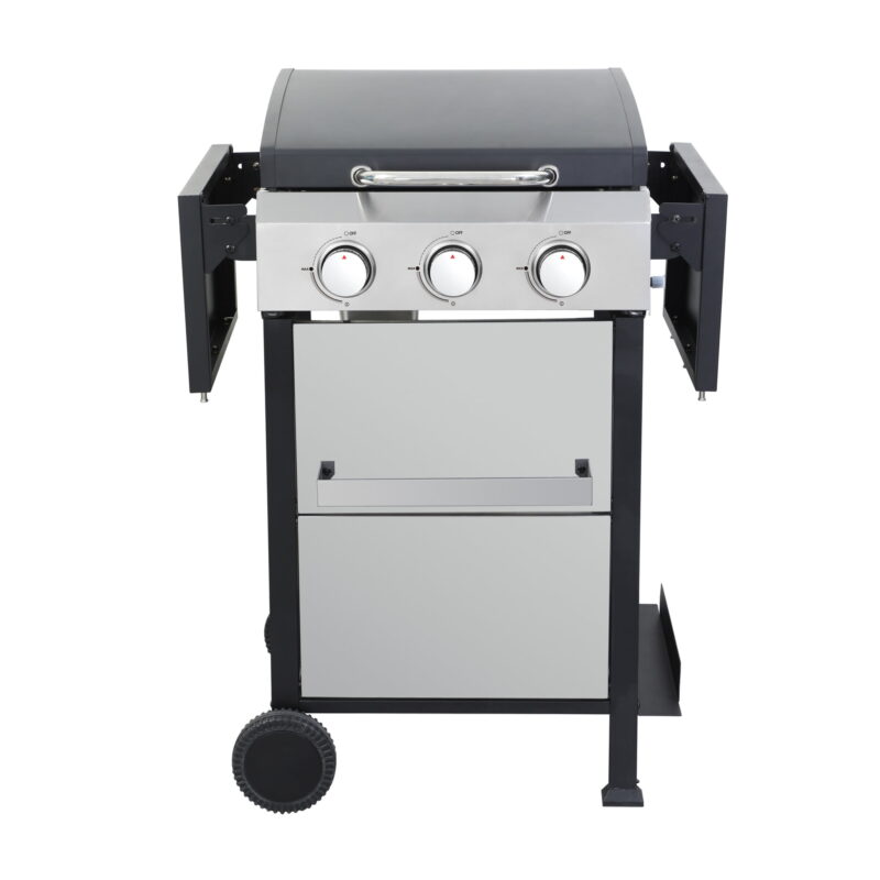 Miniyam 3 Burners BBQ Propane Gas Grill with Side Burner for Outdoor Barbecue, 36900 BTU Output - Image 4