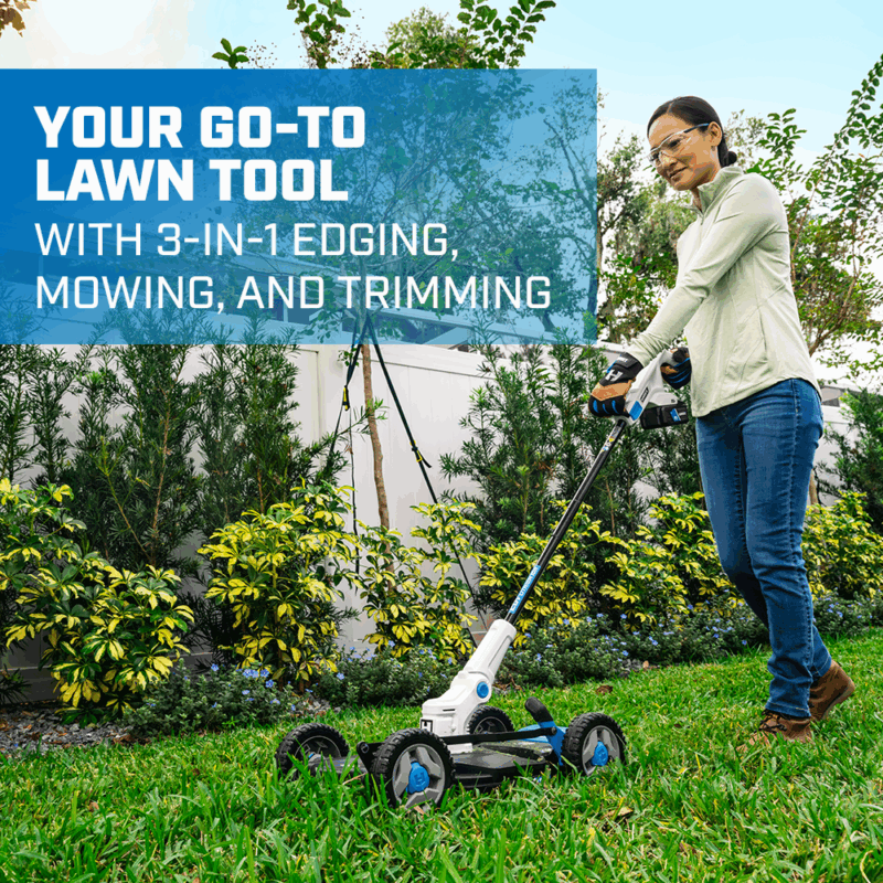 HART 20V 12" Cordless Trim Mower Kit, (1) 4.0Ah Lithium-Ion Battery - Image 3