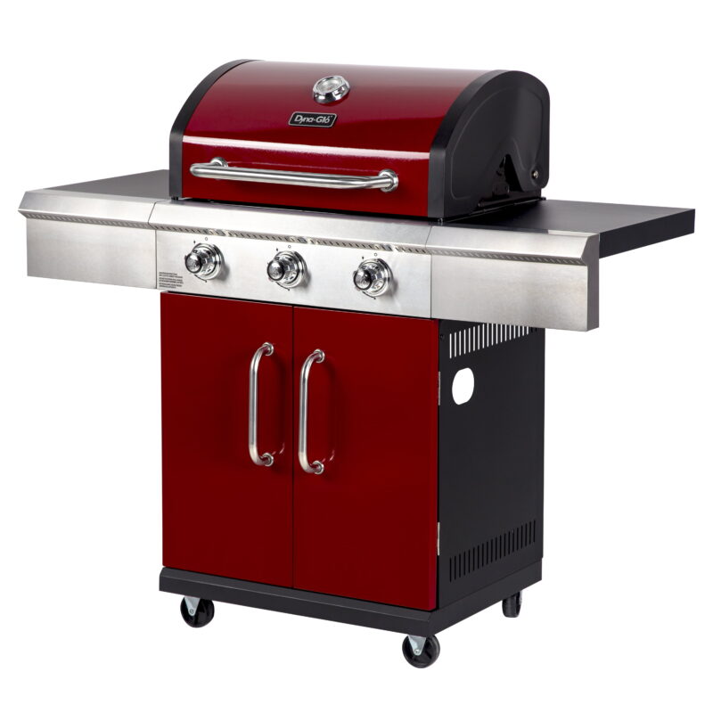 Dyna Glo 3 Burner Red Propane Gas Grill - Image 4