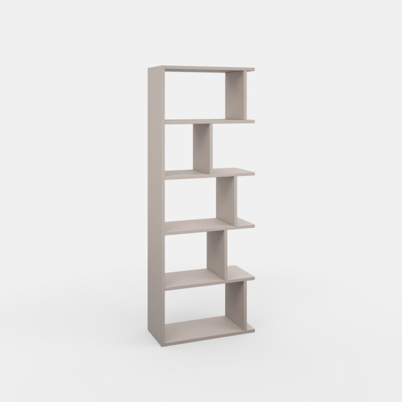 Ada Home Decor Bayside Multiple Tier Open Shelf Modern Bookcase, Light Mocha - Image 3