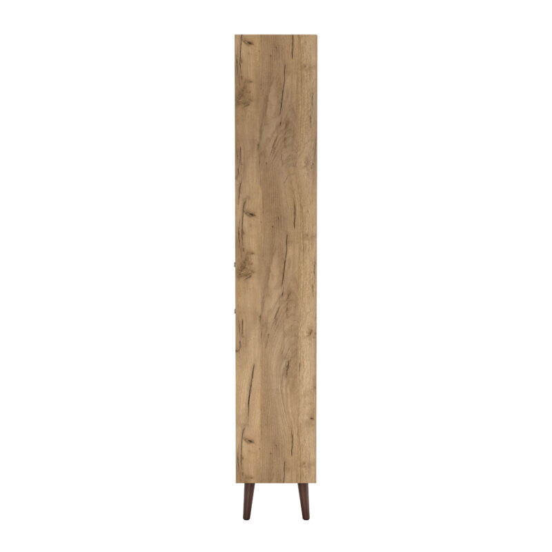 Furniture of America Nye Mid-Century Modern 5-Shelf Standard Bookcase with Light Oak - Image 4