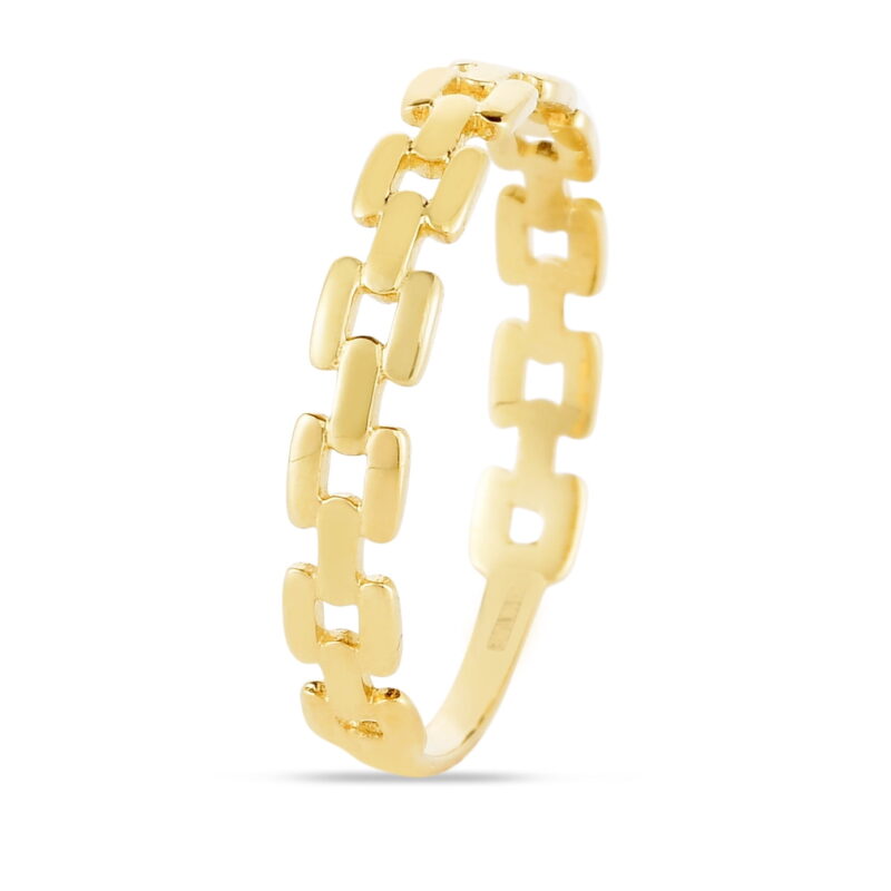Karat Rush 14KT Yellow Gold 1.5-3mm Basket Weave Ring - Image 3