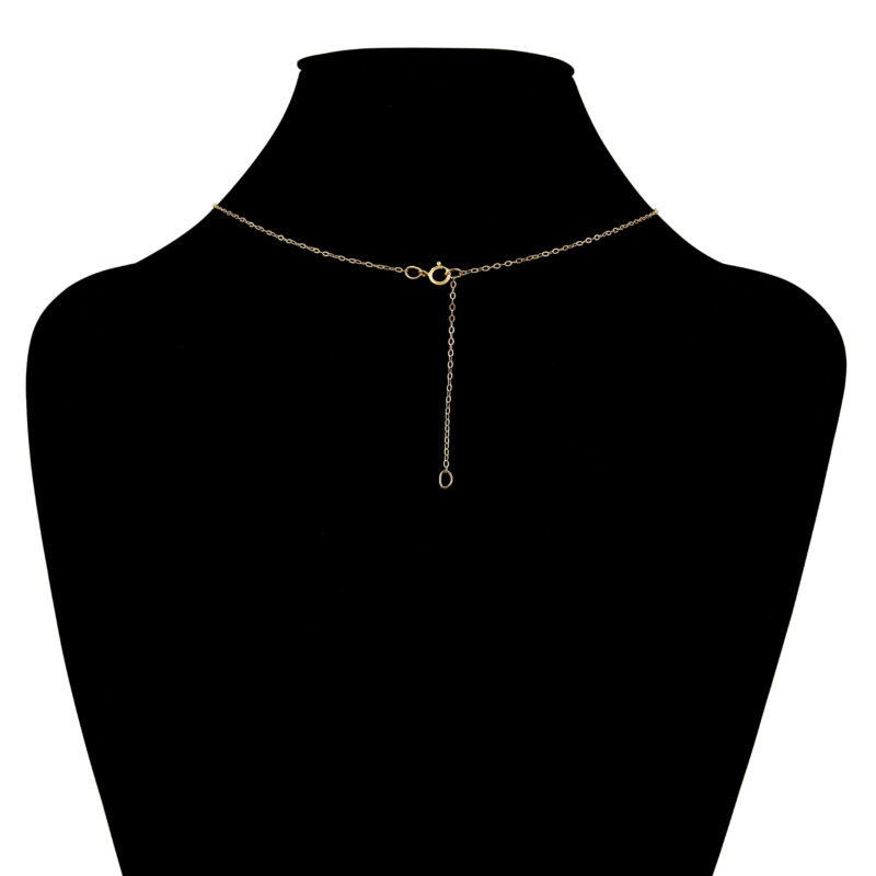 Brilliance Fine Jewelry Adult Female 10KT Yellow Gold Teardrop Pendant with 18" Gold Filled Chain - Image 2