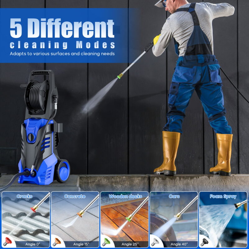 Fenbeli Electric Pressure Washer 3000 PSI 2.0 GPM Electric Power Washer with 5 Quick Connect Nozzles - Image 5