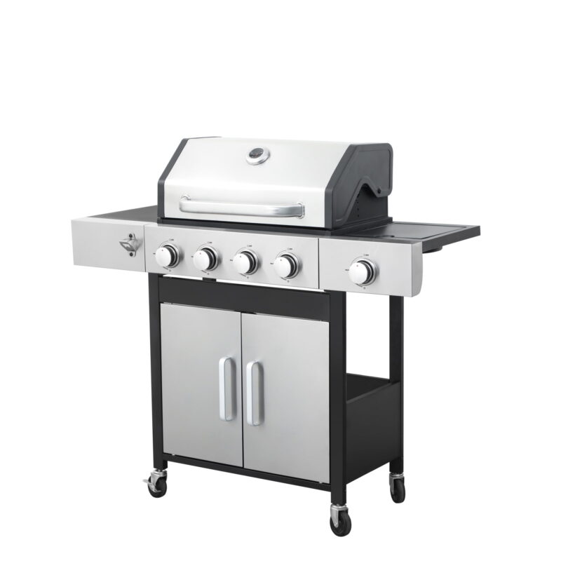 Miniyam 4 Burners BBQ Propane Gas Grill with Side Burner for Outdoor Barbecue, 46790 BTU Output - Image 5