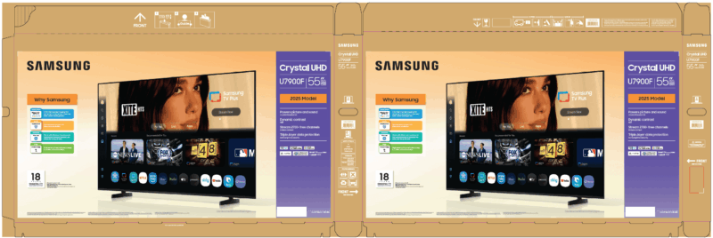 Samsung 55” Class Crystal UHD U7900F 4K Smart TV 2025 - UN55U7900FFXZA - Image 7