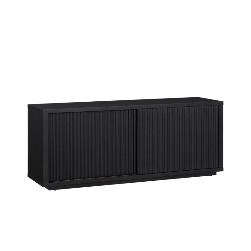 Beautiful Fluted TV Stand for TV’s up to 70” by Drew Barrymore, Rich Black Finish - Image 7
