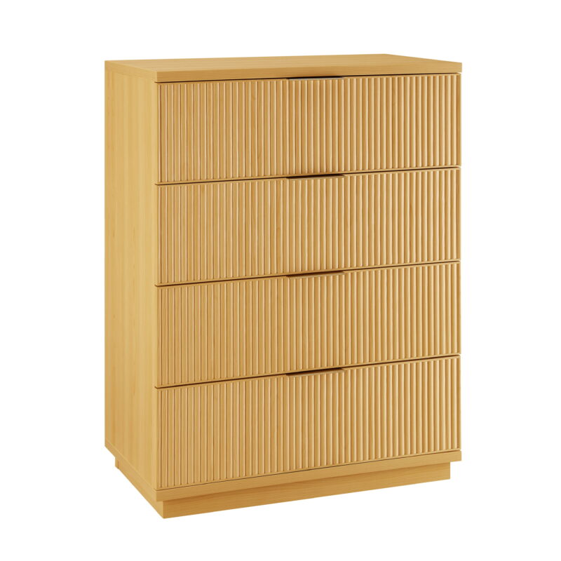 Better Homes & Gardens Lillian Fluted 4 Drawer Dresser, Natural Pine - Image 6