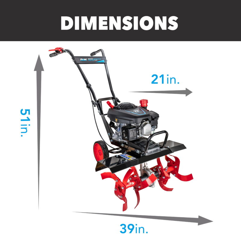 Pulsar 22" Gasoline Powered Front Tine Tiller - Image 6