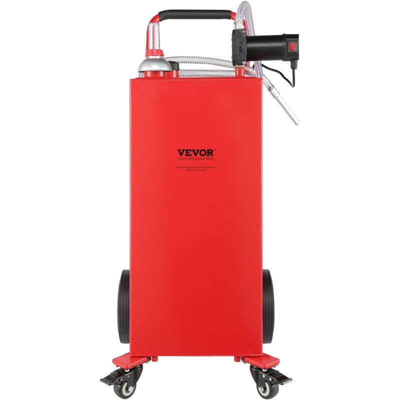 SKYSHALO 30 Gallon Fuel Caddy, 23.5 L/min, 180W Portable Fuel Storage Tank Container with Electric Pump Wheels - Image 5