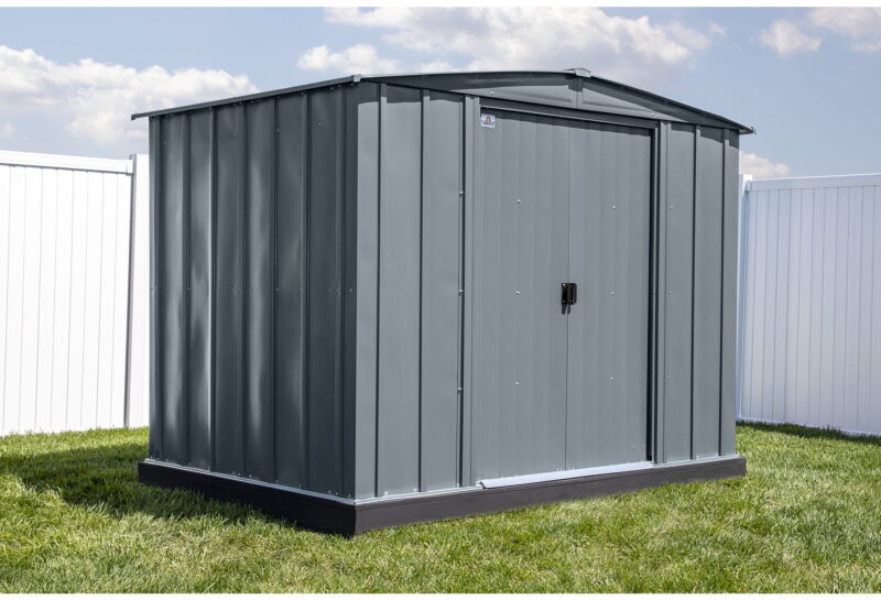 Arrow Classic Steel Storage Shed, 8X6, Charcoal - Image 7