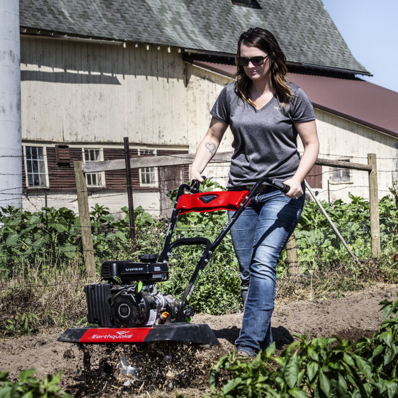 Earthquake Versa Tiller Cultivator 99cc Viper Engine, Red - Image 5