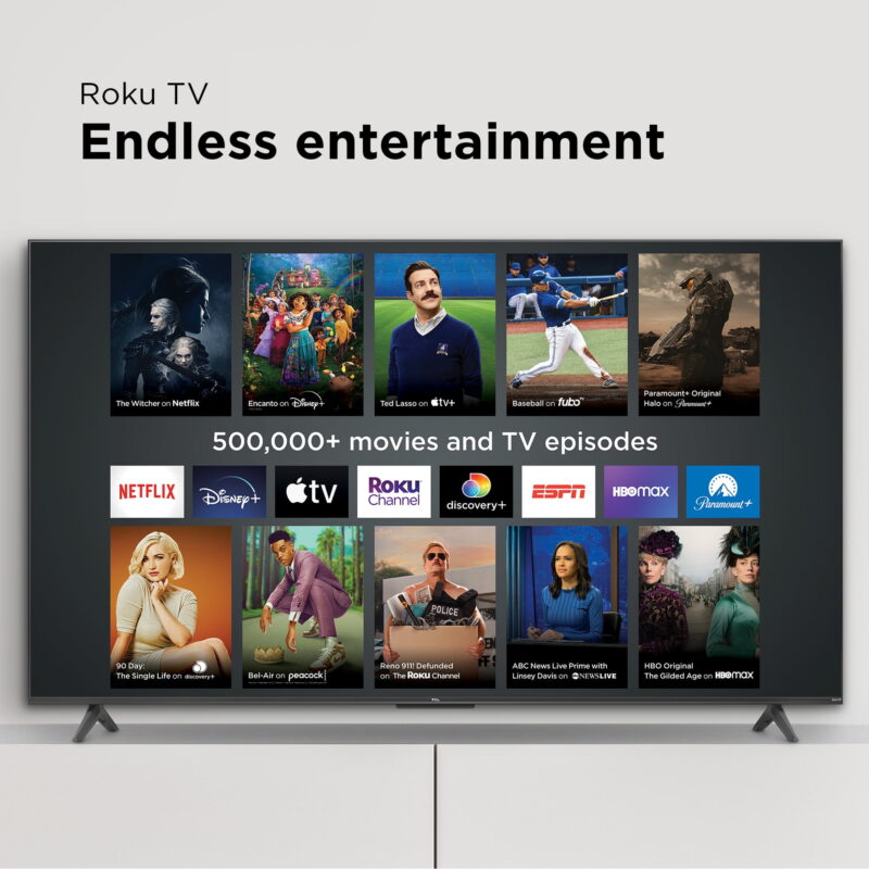 TCL 65” Class S4 (65S451) 4K UHD HDR Smart TV with Roku TV - Image 4