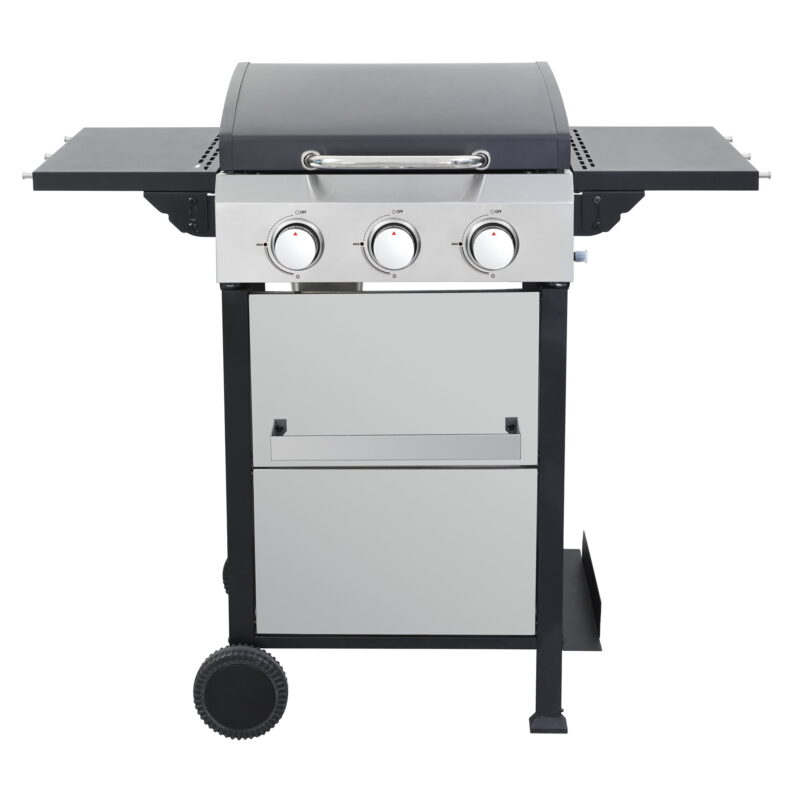 Miniyam 3 Burners BBQ Propane Gas Grill with Side Burner for Outdoor Barbecue, 36900 BTU Output - Image 3