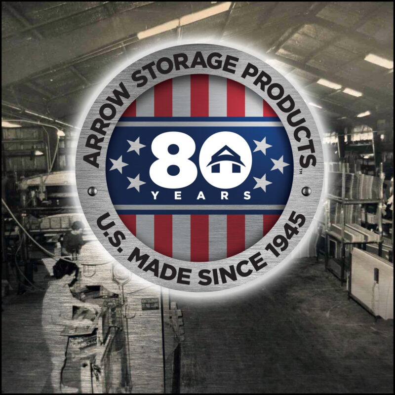 Arrow Classic Steel Storage Shed, 6X4, Charcoal - Image 5