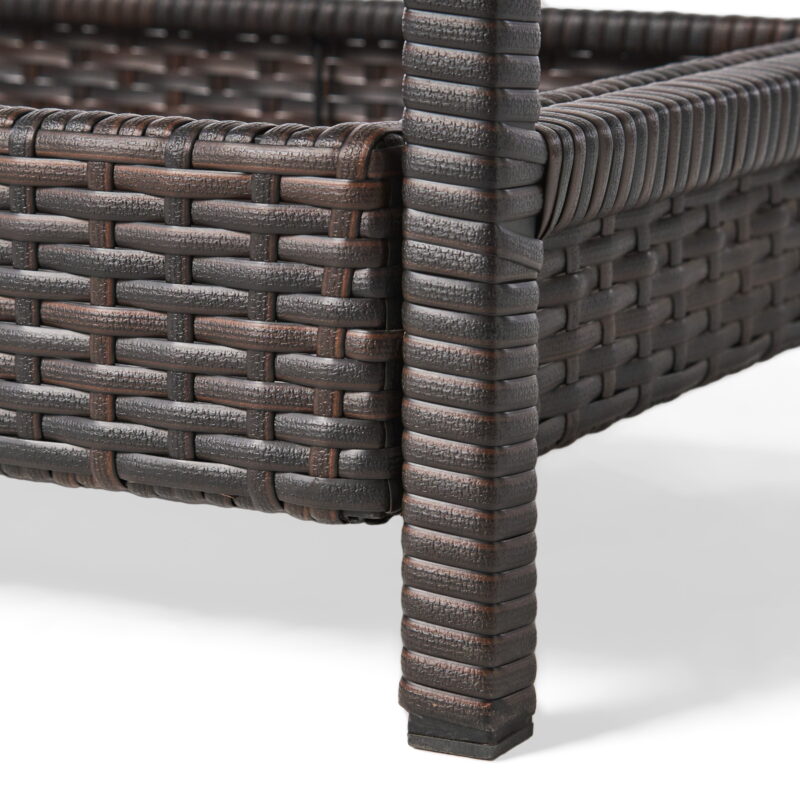 Wicker Brown Bar Cart - Image 7