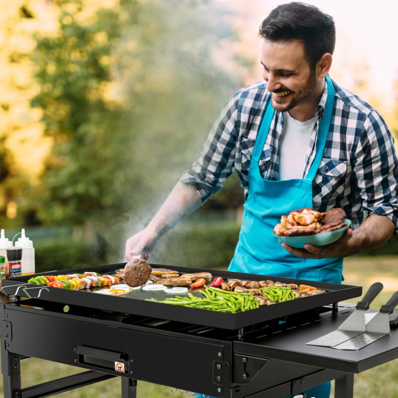 Royal Gourmet 36" GB4002 4-Burner Flat Top Gas Grill, 36-inch Griddle for Outdoor Events, Camping, and BBQ, Black - Image 5