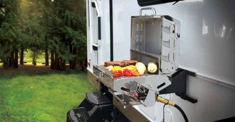 Camco 57305 Olympian 5500 Stainless Steel Portable/RV Grill - Image 7