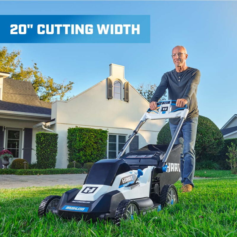 HART 40-Volt Cordless 20-inch Brushless Self Propelled Mower Kit, (1) 6.0 Ah Lithium-Ion Battery - Image 5