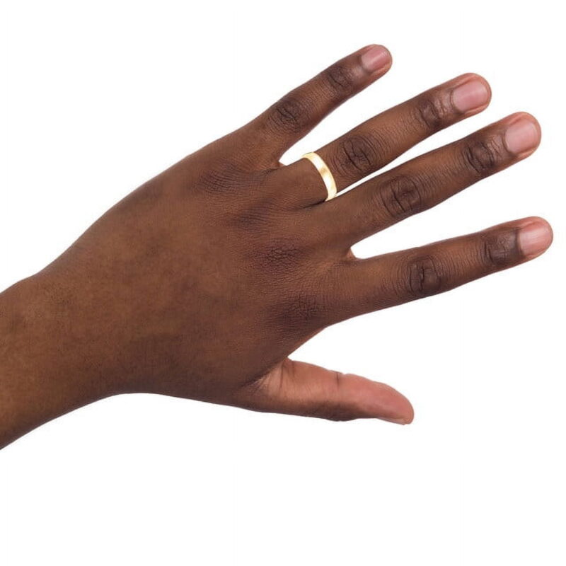 Keepsake 10kt Yellow Gold 4mm Polished Wedding Band for Men and Women - Image 3