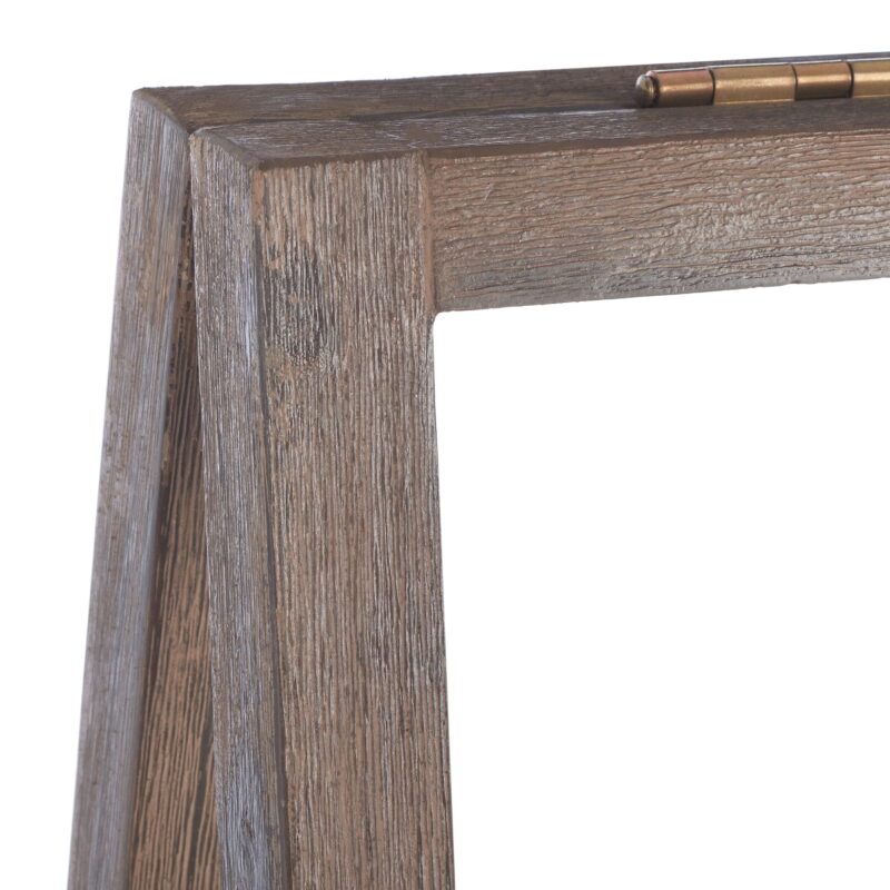 SAFAVIEH Nerri Outdoor Patio Shelf, Dark Walnut/Beige - Image 7