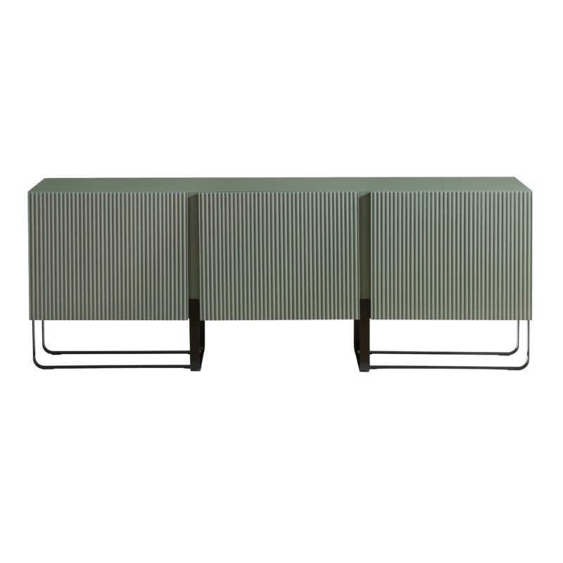Furniture of America Haft 3-Cabinet TV Stand for TVs up to 66", Green - Image 7