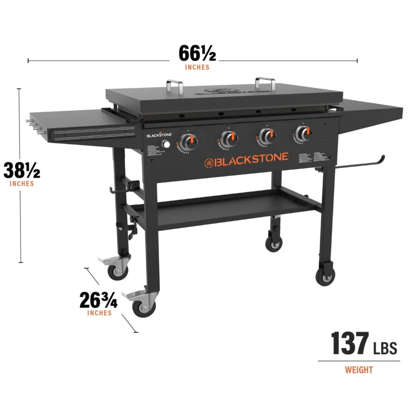 Blackstone 4-Burner 36" Griddle Cooking Station with Hard Cover - Image 3