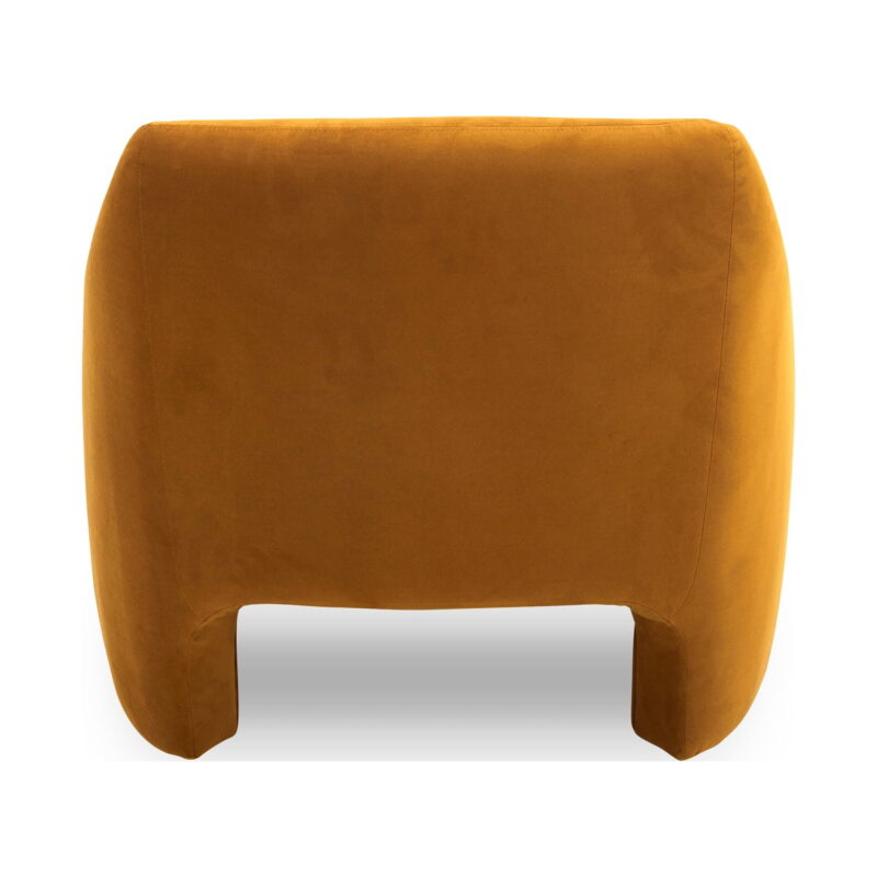 Better Homes & Gardens Emerson Curvy Accent Chair, Ochre Velvet - Image 5
