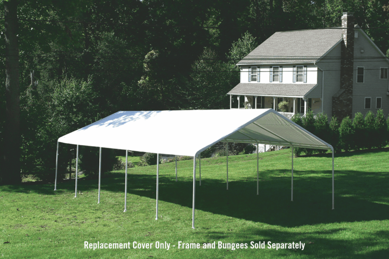 ShelterLogic 18'x30' Canopy Replacement Cover in White - Image 4