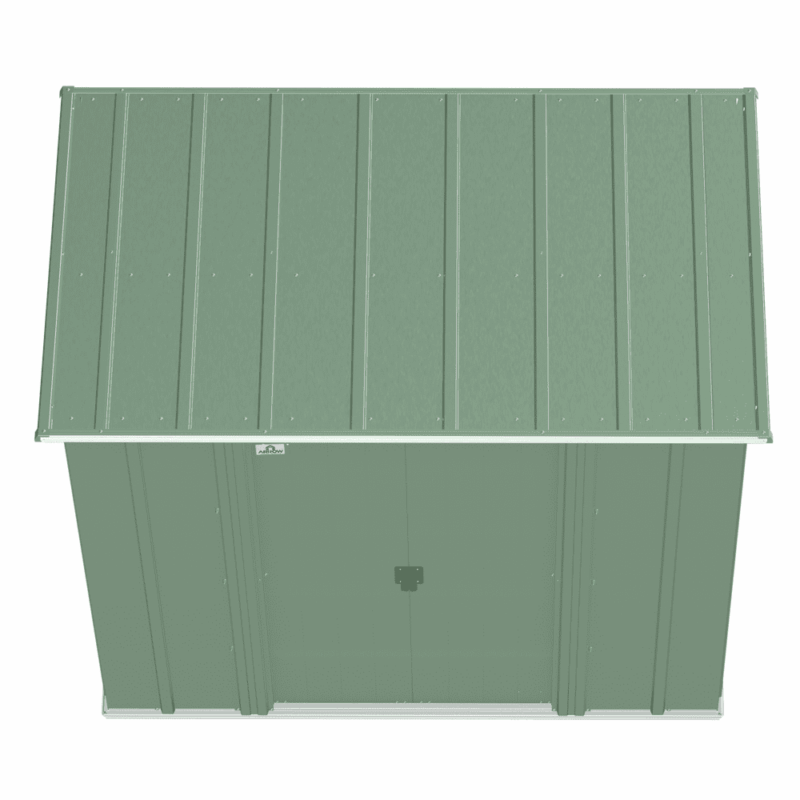 Arrow Classic Steel Storage Shed, 6x4, Sage Green - Image 7