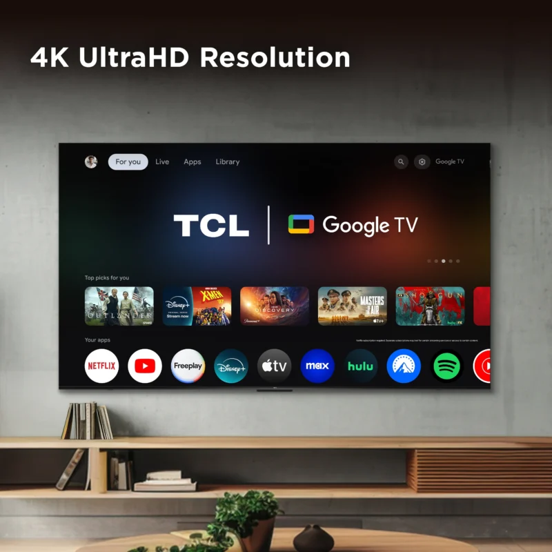 TCL 65" Q Series (NEW 2025) 4K UHD HDR QLED Smart TV with Google TV – Dolby Vision, Dolby Atmos, Motion Rate 120, HDR 10+, Auto Game Mode- 65Q51K - Image 3