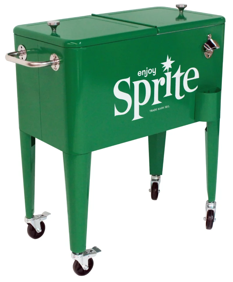 Leigh Country CP 98401 60 Qt. Sprite Green Metal Patio Cooler - Image 2
