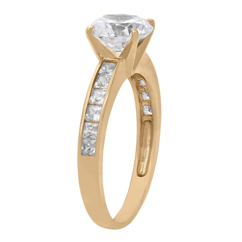 10K Gold cz bridal ring - Image 2