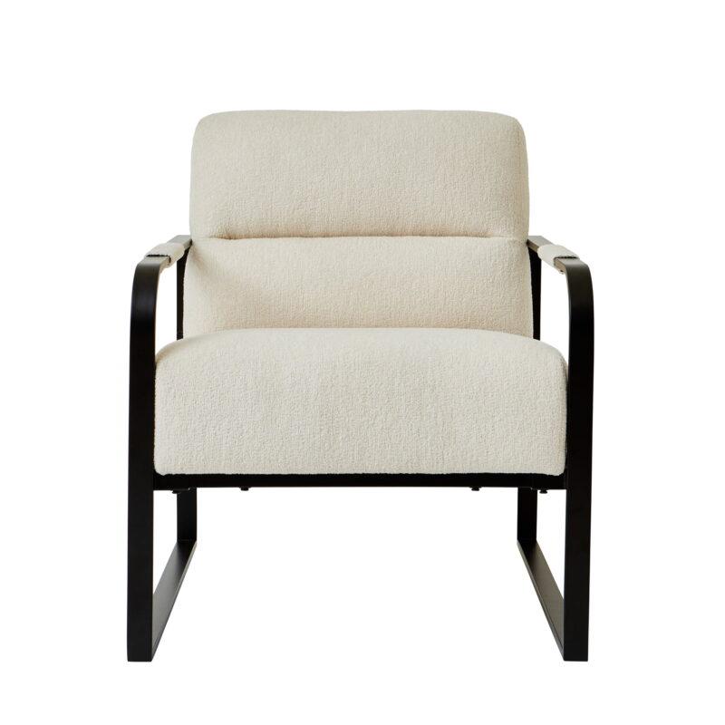 Better Homes & Gardens Wyatt Accent Chair, Ivory Bouclé - Image 7