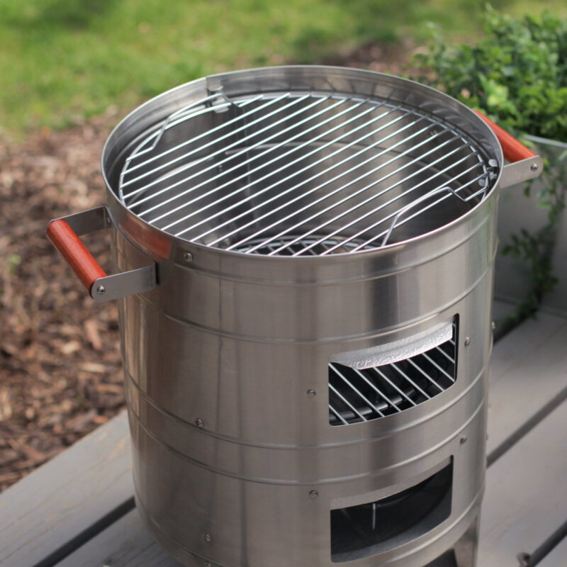Americana Stainless Steel 351sq. inch Charcoal Water Smoker - Image 6