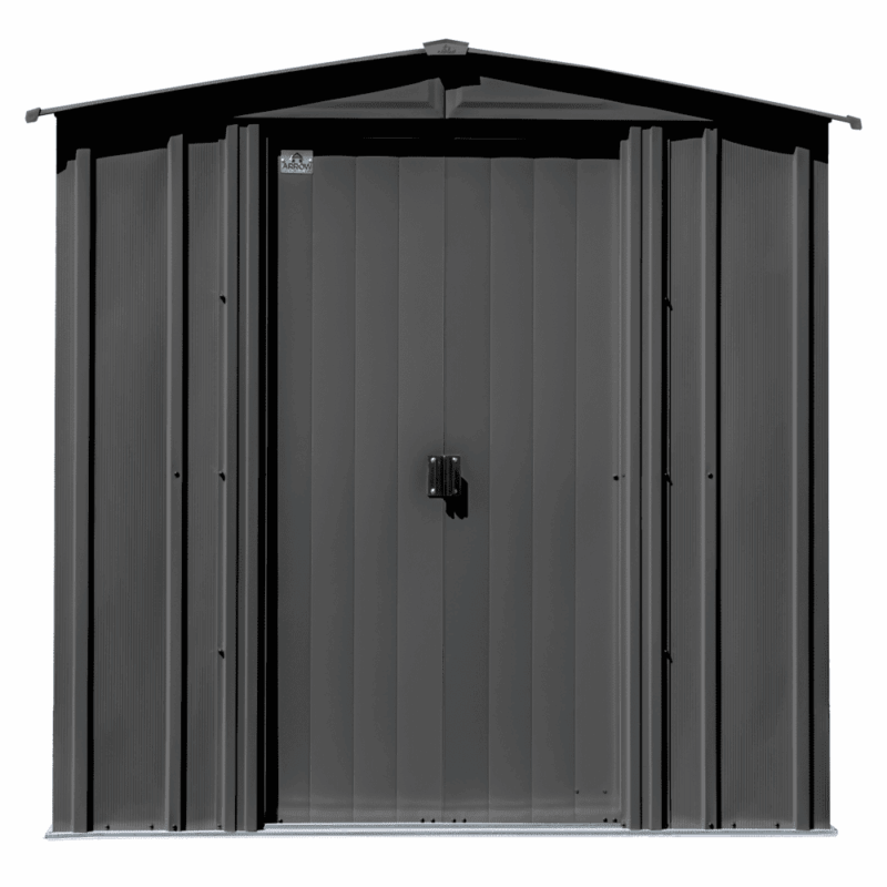 Arrow Classic Steel Storage Shed, 6x5, Charcoal - Image 6