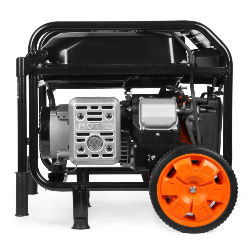 WEN 5,600-Watt Portable Generator with Wheel Kit, 224cc, Transfer-Switch, and RV-Ready (GN5600) - Image 4