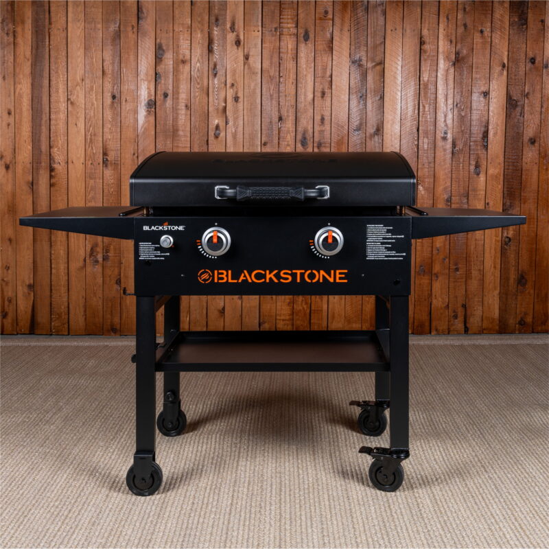 Blackstone 2-Burner 28” Propane Griddle with Hood and Omnivore Griddle Plate - Image 3