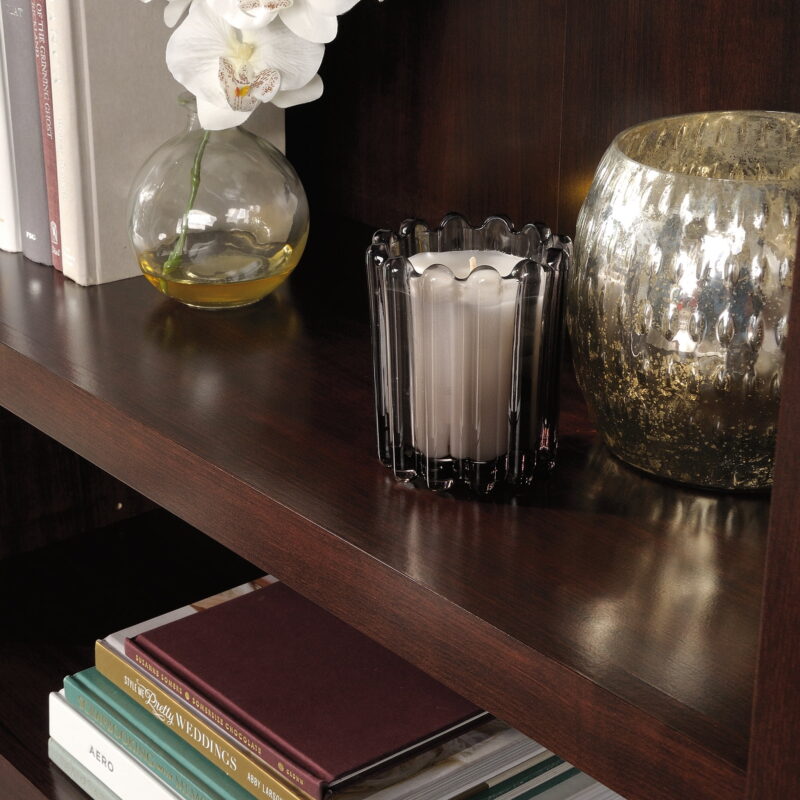 Sauder Bookcase With Doors, Select Cherry Finish - Image 7
