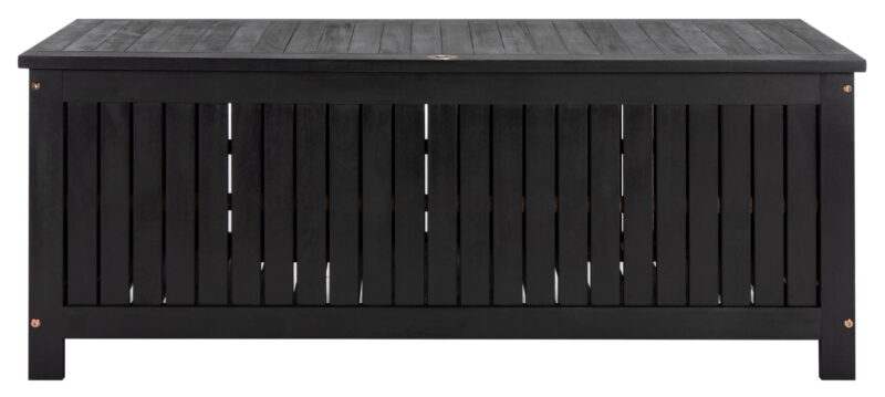 SAFAVIEH Abri Transitional Outdoor Patio Cushion Storage Box, Black - Image 2