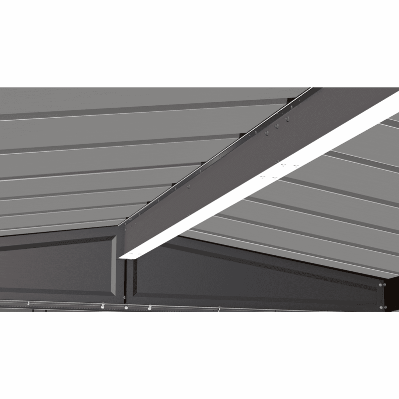 Arrow Classic Steel Storage Shed, 6x5, Charcoal - Image 4