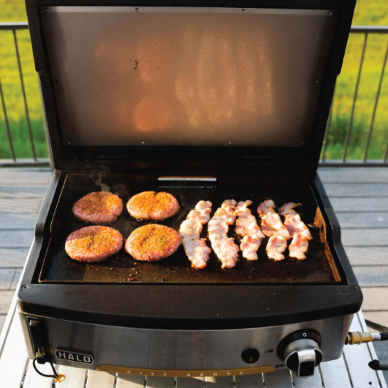 HALO Elite1B 1-Burner Outdoor Propane Gas Griddle with 2-Zone Cooking and Compact Design - Image 5