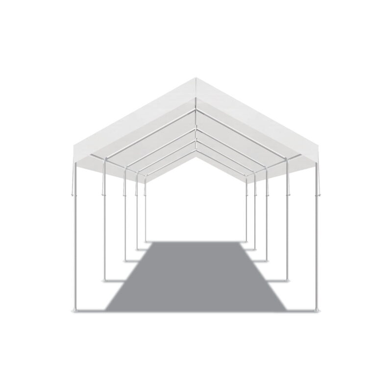 King Canopy Universal 10ft x 27ft, 1 3/8-inch Powder Coated Steel Frame, 10 Leg, 180gsm Polyethylene White Cover - Image 4