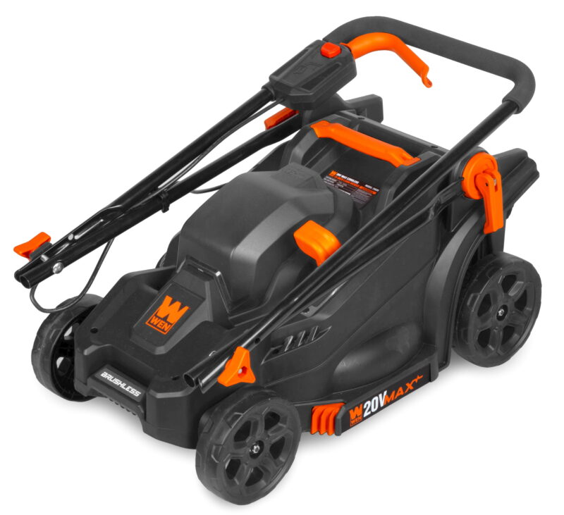 WEN 20V Max 15-Inch Cordless Brushless Lawn Mower with 5Ah Battery and Charger - Image 4