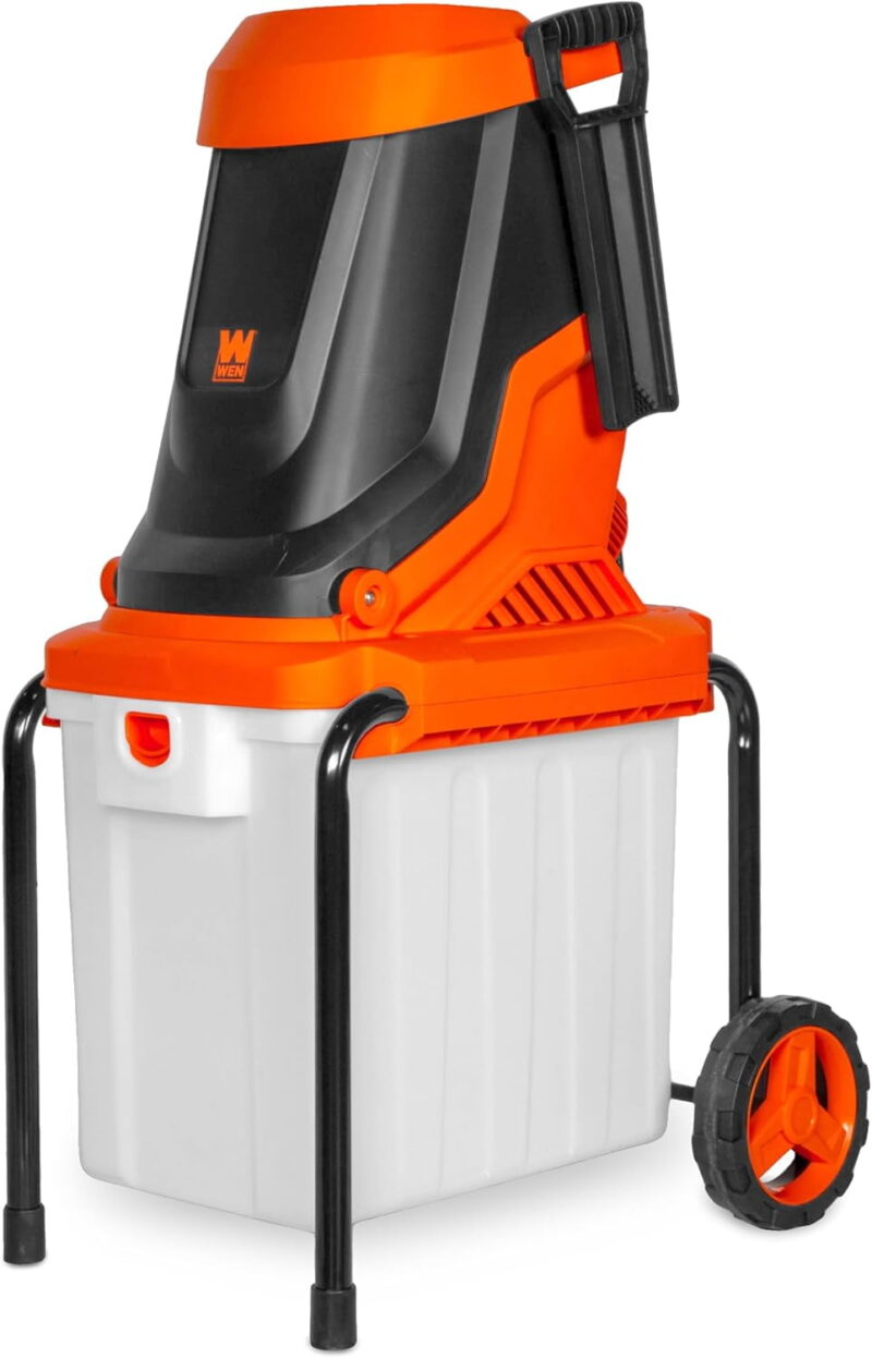 Electric Wood Chipper and Shredder, 15-Amp with 13-Gallon Enclosed Collection Bin (41130) - Image 6