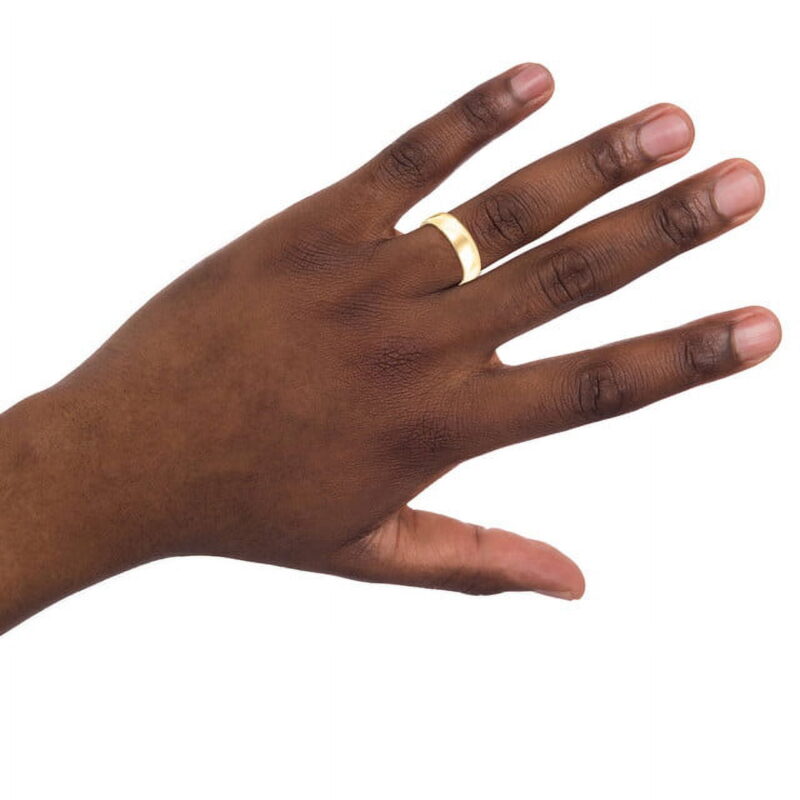 Keepsake 10kt Yellow Gold 6mm Polished Wedding Band for Men and Women - Image 3
